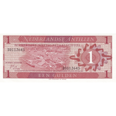 P20 Netherlands Antilles - 1 Gulden Year 1970